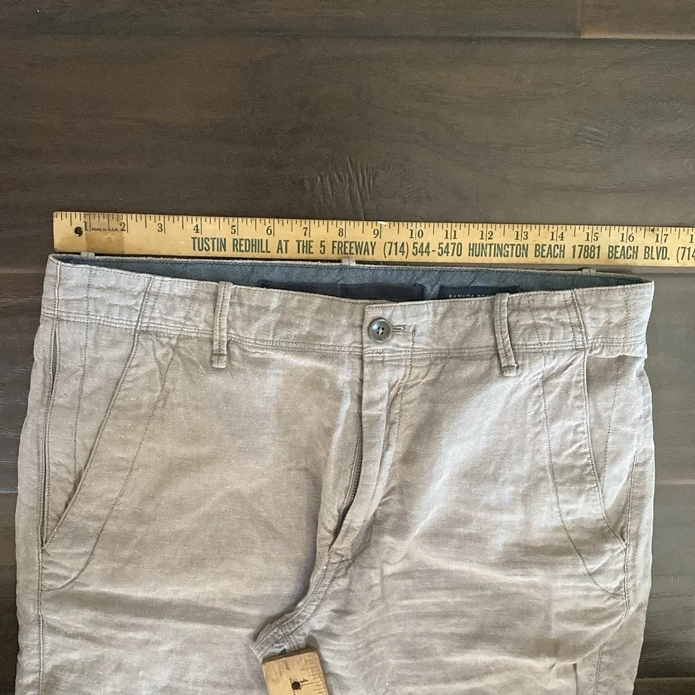 Banana Republic tan linen blend pants men’s Size 34